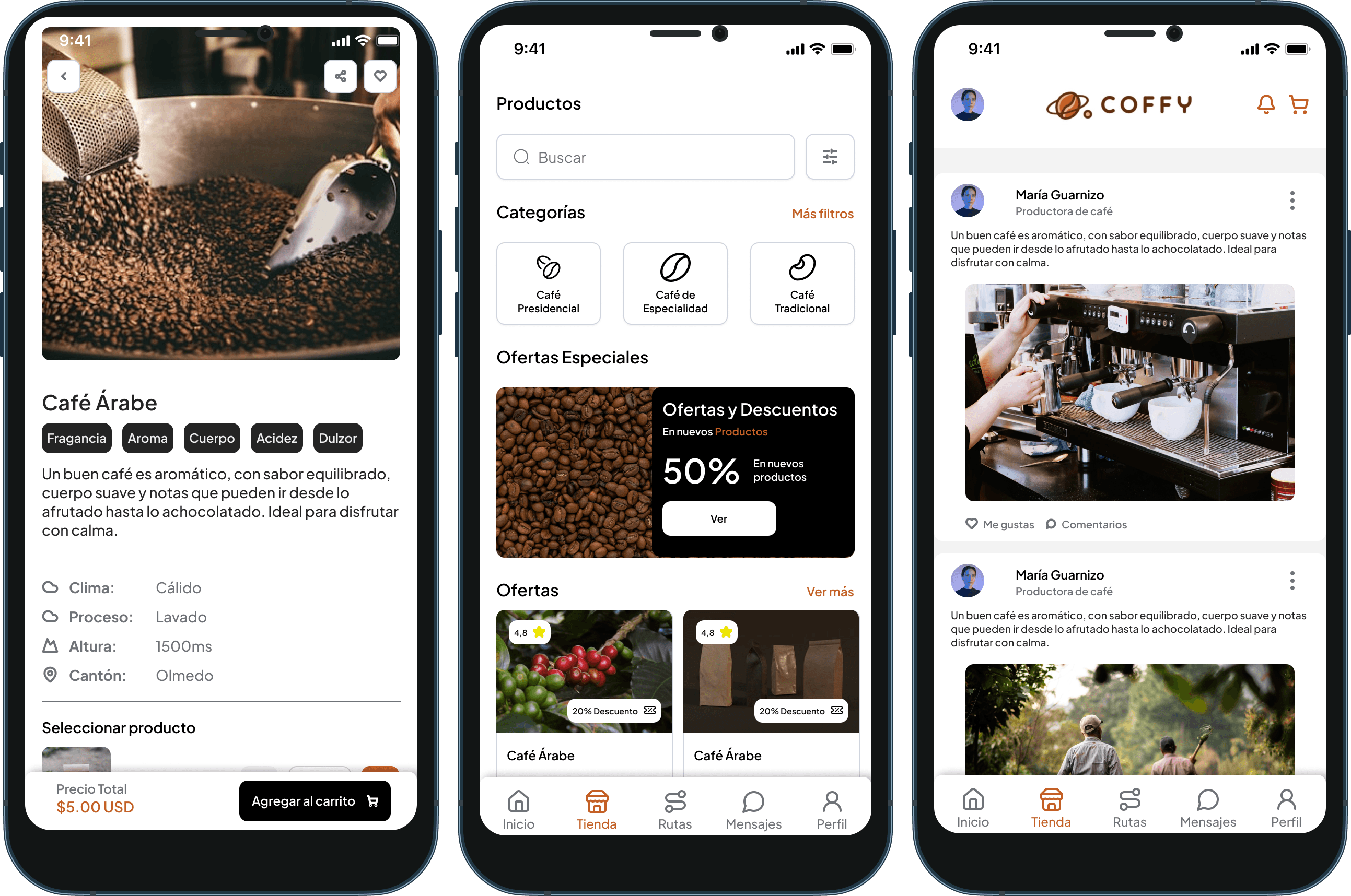 Gloffi - App móvil de café